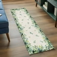 thumbnail image 5 of Eucalyptus Kitchen Runner Rug 2x6 Washable Runners for Hallway Non Slip Farmhouse Flower Plant Sage Green Country Large Area Rug Indoor Floor Carpet for Bathroom Laundry Entryway Bedroom Living Room, 5 of 8