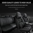 thumbnail image 2 of Full Set Seat Covers for Jeep 98% Car Models Waterproof Faux Leather Car Seat Protectors Comfortable and Breathable Car Interior Seat Cushions（Luxury,Classic Black）, 2 of 6