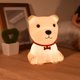 thumbnail image 2 of Luz nocturna para niños, linda luz nocturna para perro para dormitorio, luz nocturna para cachorros, regalos de cumpleaños para niños y niñas, control de lámpara de silicona recargable por USB, luz nocturna para mascotas Rojo Verde, 2 of 5