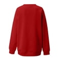 thumbnail image 5 of RQYYD Yes, I'm Cold Me 24:7 Oversized Crewneck Sweatshirts for Women Long Sleeve Casual Pullover Tops Loose Letter Print Shirt Red M, 5 of 5