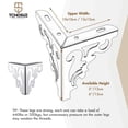thumbnail image 2 of 5 Inch / 12cm Metal Furniture Legs, TCHOSUZ Set of 4 Heavy Duty Iron Hollow Out Sofa Legs with Screws, Furniture Replacement Feets for DIY Cabinet Cupboard Table Couch Nightstand Dresser Chrome, 2 of 5