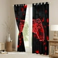 thumbnail image 3 of jejeloiu Cartoon Gamepard Black Out Curtains,Teen Video Gamer Curtains Pack of 2 (42x63 Each),Red Black Bedroom Curtains For Boys Kids,Luxury Bedroom Decor, 3 of 6
