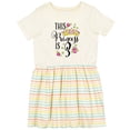 thumbnail image 3 of Inktastic This Princess is Three Third Birthday Girls Toddler Dress, 3 of 5