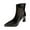 Black, variant on Lovzfmll Ankle Boots for Women, Pointed Toe Stiletto Heel Cut Out, Chunky Mid Heel Pointy Toe Chelsea Leather Motorcycle Boots Fall Black Boots