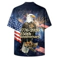 thumbnail image 6 of Yindaity July 4th Shirts for Men USA American Flag Men Women Kids Bald Eagle Patriotic T-Shirt(Dark Gray,2XL), 6 of 6