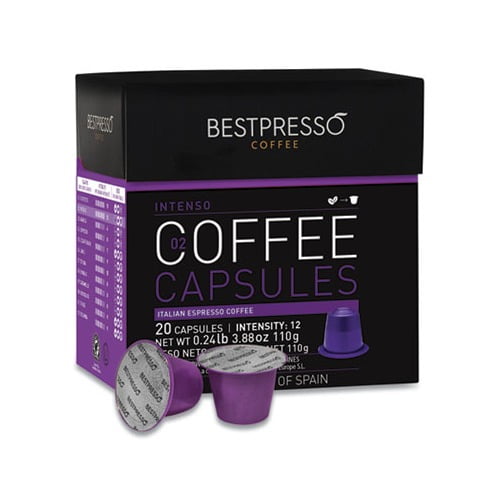 Nespresso Intenso Italian Espresso Pods Intensity 12, 20/Box