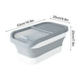 thumbnail image 5 of HongMinWen Collapsible Dog Food Container Sealed Can,Collapsible Pet Food Storage Bin with Measuring Cup – Airtight Seal, Space-Saving Design for Dog & Cat Food, 5 of 6