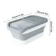 thumbnail image 5 of Contenedor de comida para perros | Contenedor plegable hermético con tapa abatible y ruedas, capacidad de 12-15 kg | Contenedor portátil y duradero para comida de perros, cereales de arroz y, 5 of 6
