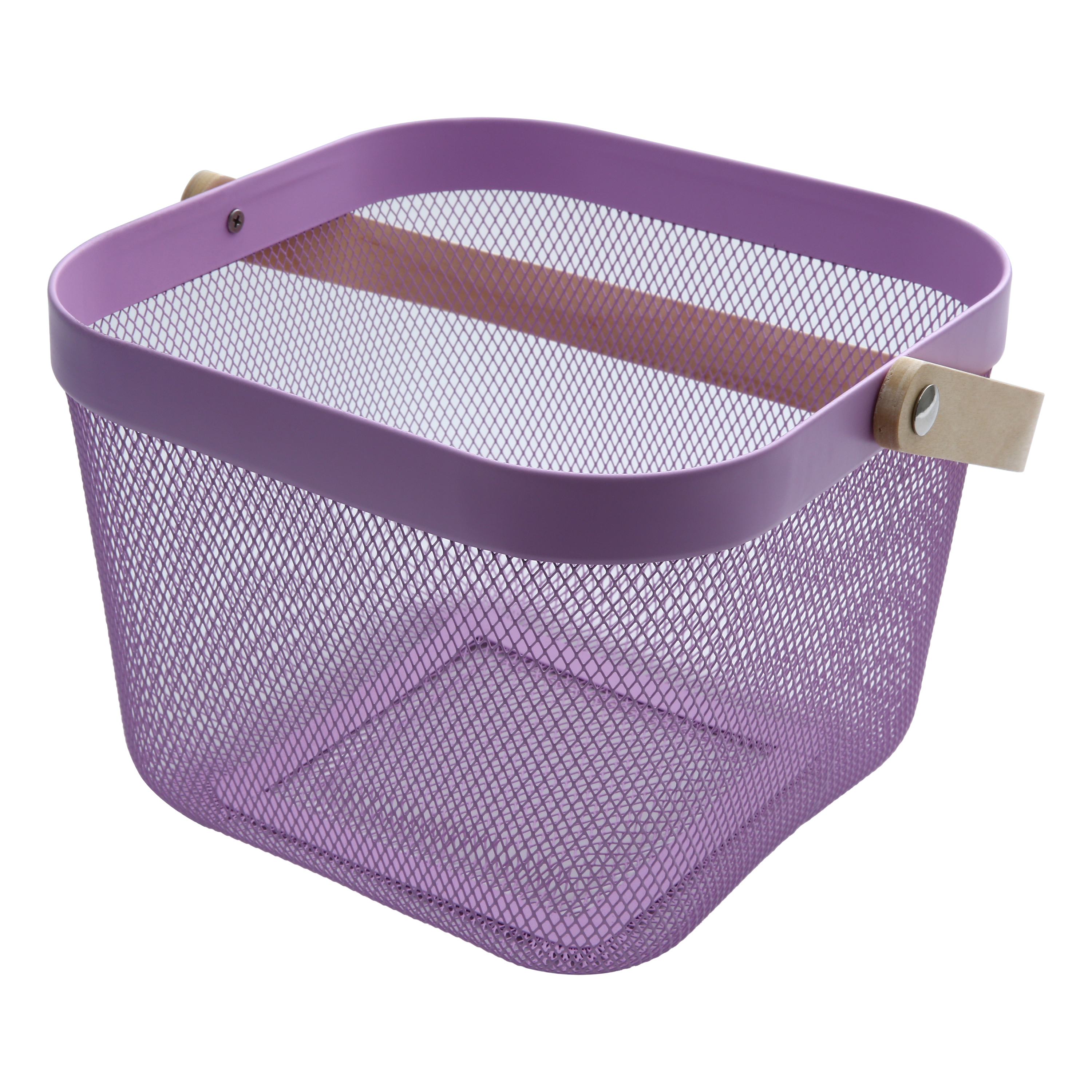Way To Celebrate Easter Square Mesh Basket, Purple, 10 in x 7 in