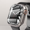 thumbnail image 3 of Cubierta Firme De PC Para Apple Watch Case 40mm 41mm 45mm 44mm Apariencia De Vidrio Actualización 49mm Convirtiéndose En ultra Para iWatch8 7 es 6 5 4, 3 of 4