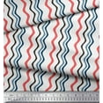 thumbnail image 2 of Soimoi Cotton Voile Fabric Waves Artistic Print Sewing Fabric Yard 42 Inch Wide, 2 of 3