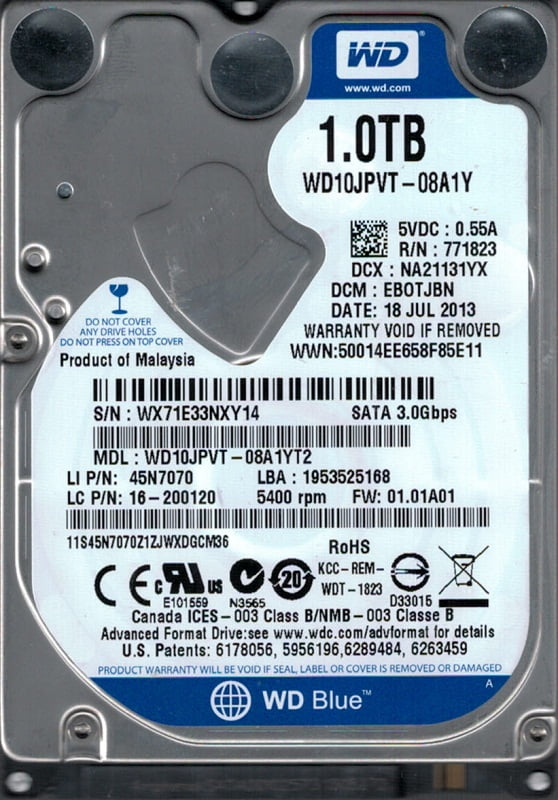 Western Digital 4TB WD Blue SA510 SATA SSD, Internal 2.5”/7mm