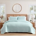 thumbnail image 2 of Caribbean Joe, Stonewash 2PC Quilt Set, Twin, Sage, 2 of 4