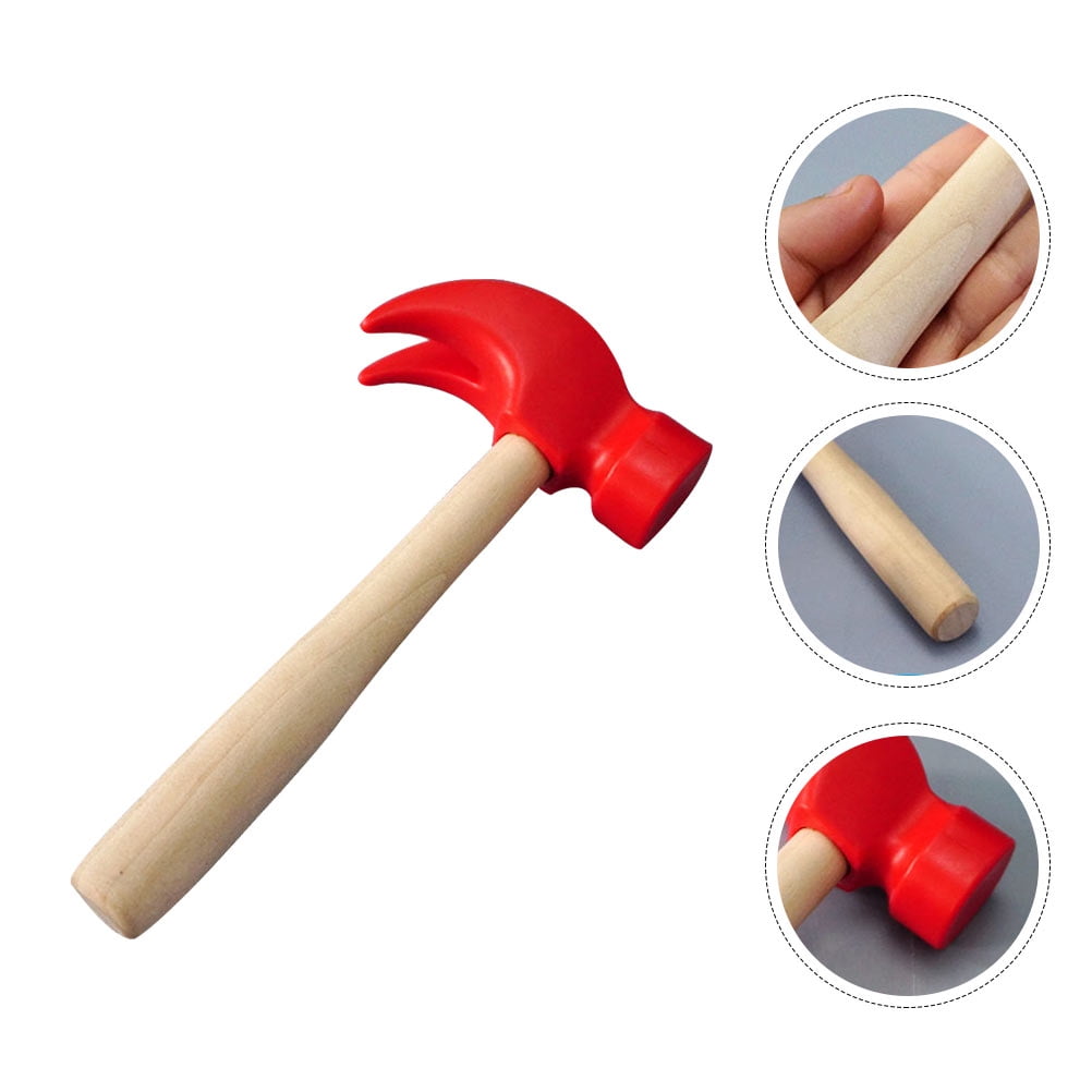 1Pc Creative Wooden Hammer Handmade Simulation Wood Hammer Children ...