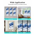 thumbnail image 6 of Window Privacy Film Blue Octopus Coastal Stained Glass Window Film Decorative Sun Block Window Cover Nautical Summer Beach Shell Window Clings Static Adhesive Sticker for Bathroom 17.7"x39.3", 6 of 6