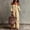 Yellow, variant on Women's Striped Off-Shoulder Maxi Dress – Puff Sleeves, Side Pocket, Elastic Neckline, Bohemian Summer Outfit Beige,XS