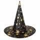 thumbnail image 1 of Sombrero de bruja de Halloween para adultos y niños Sombreros clásicos negros puntiagudos con accesorios de disfraz de estrella para mujeres y hombres Fiesta de Halloween, 1 of 7