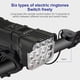 thumbnail image 4 of Luces delanteras y traseras para bicicleta, 12 luces giratorias de 360 ​​grados, 1200 mAh, para ciclismo nocturno, 4 of 4