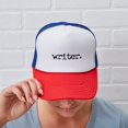thumbnail image 6 of CafePress - Writer. - Adjustable Unisex Printed Trucker Hat with Mesh Back, 6 of 10