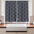 thumbnail image 2 of Ambesonne Grey Kitchen Curtains, Victorian Vibes Floral Pattern, 55"x24", Pale Tan Dust, 2 of 3
