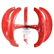 AIHOME Vertical Axis Wind Turbine Generator Adjustable Wind Turbine Generator Automatic Adjustable Wind Angle Wind System for Home Ship and Monitoring fun