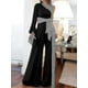 thumbnail image 1 of Women"s Jumpsuit Lace Up Print One Shoulder Elegant Party Cocktail Party Regular Fit Long Sleeve Kb, 1 of 5