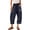 Blue#2037NN, variant on Womens Baggy Barrel Pants Wide Leg Palazzo Comfy Lounge Pants Women Drawstring Color Block Capri Pants for Women Plus Size with Pockets