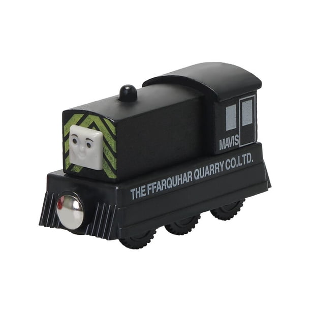 Tren de madera de bolsillo de Thomas y sus amigos para niños, modelo de juguete Molley Gold Diesel, tren de riel para dama, regalos de cumpleaños para niños