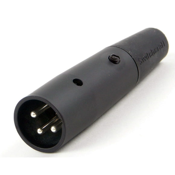 Switchcraft A Series 3-Pin XLR Male Cable Mount Connector, Silver Pins / Black