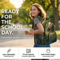 thumbnail image 6 of DISNIMO Panda Book Printed Kids Backpack for Girls Boys 17 Inch Lightweight Schoolbag with Front Pockets Large Capacity School Backpack for Elementary Middle Students, Back to School Supplies, 6 of 7