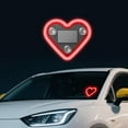 thumbnail image 5 of Car Led Ambient Light- 2pack Solar-Powered Heart-Shaped Couple-Themed Ambient Lightings Led Neon Light for Car Interior Accessory, Ip65 Waterproof, Switchable Modes, Romantic Mood Lamp, 5 of 7