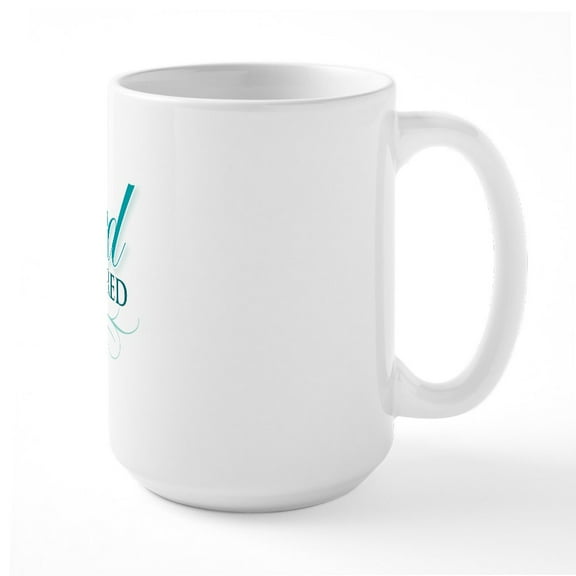 CafePress - Blessed & Highly Favored Large Mug - 15 oz Ceramic Large White Novelty Mug