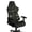 Camouflage American Flag Cross Print, variant on SCRAWLGOD Neon Graffiti Pattern Black Gaming Chair Cover Set of 4, Washable High Back Computer Chair Slipcover with Elastic Bottom Universal Desk Chair Seat Protector with Armrest Cover