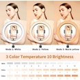 thumbnail image 5 of 10.2" LED Selfie Ring Light with Tripod Stand, Phone Holder, 5 of 9