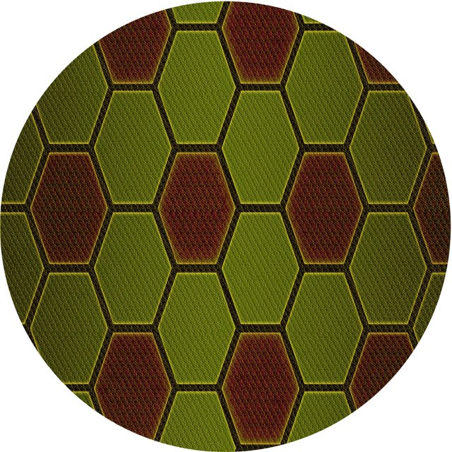 Ahgly Company Tapis d'Intérieur Rond Lavable en Machine Vert Olive Transitionnel, 4 Pieds Rond