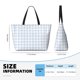 thumbnail image 4 of Fotbe Blue Checkboard Bolsa de Viaje para Playa - Resistente al Agua, Bolsa Tote de Gran Capacidad y Ligera con 7 Bolsillos para Mujeres y Hombres, 4 of 7