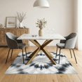 thumbnail image 3 of ODIKA 5'x7' Washable Area Rug Non-Slip, Low Pile, Stain Resistant Rugblack Mist Flowing Balanced Smalltan Rugsgold Vases Yellow for Guest Room, Lounge, Apartment, 3 of 7