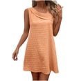 thumbnail image 2 of Elvqul Womens Pullover Mini Dress Flowy Summer Dresses Surplice Casual Sleeveless Dresses for Women Tunic, Sizes S-2X, 2 of 6