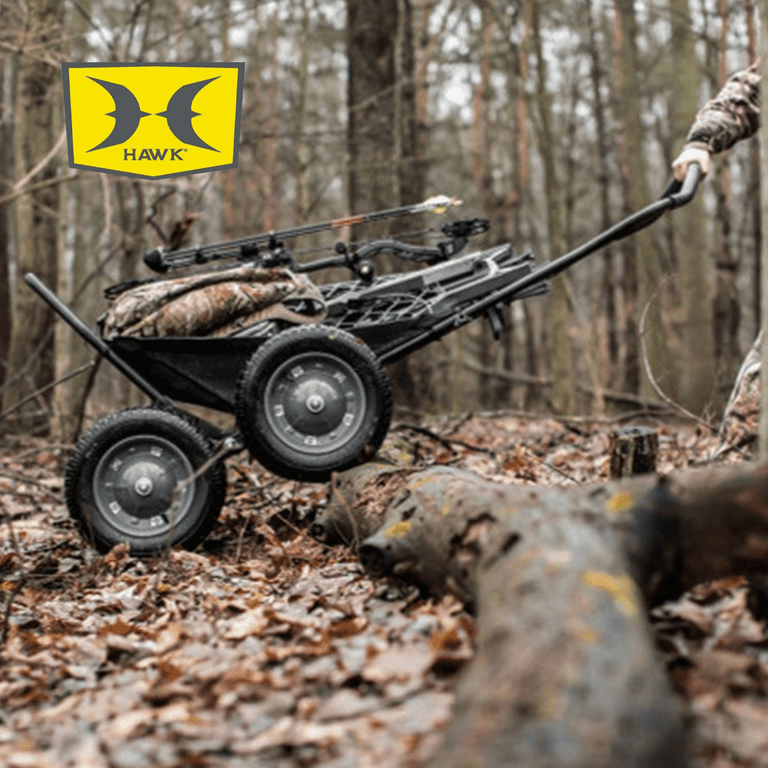 Hawk Crawler Foldable Multi Use Deer Game Cart Flat Dark Earth Gray