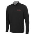 thumbnail image 2 of Men's Antigua  Black Atlanta Braves Content Quarter-Zip Top, 2 of 3