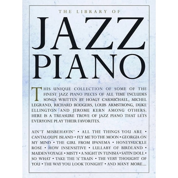 The Library of Jazz Piano, (Paperback)