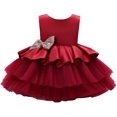 thumbnail image 1 of Cosplay Life Floral Dress for Girls and Young Adults Fashion Flower Waistline Kids Party Festival Dress Ages 2-6 Years Old (Red, 3yrs), 1 of 3