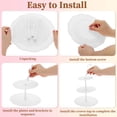 thumbnail image 4 of Unique Bargains 3-Layer Cupcake Stand Circular Display Holder White, 4 of 6
