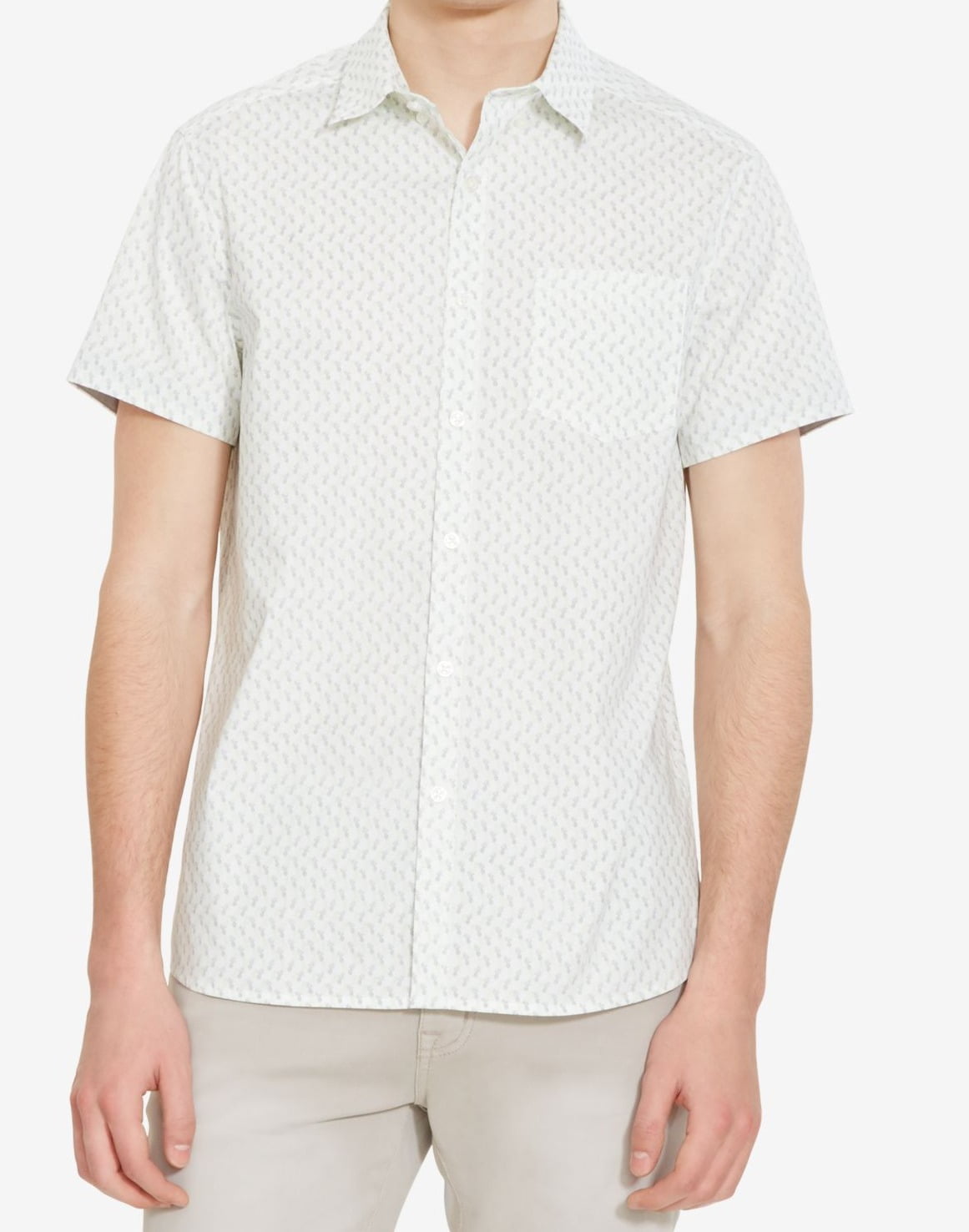 men's pineapple button down shirt