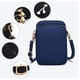 thumbnail image 3 of Dinheiro Bolso cuerpo mujer para celular, monedero verticalAzul oscuro, 3 of 5