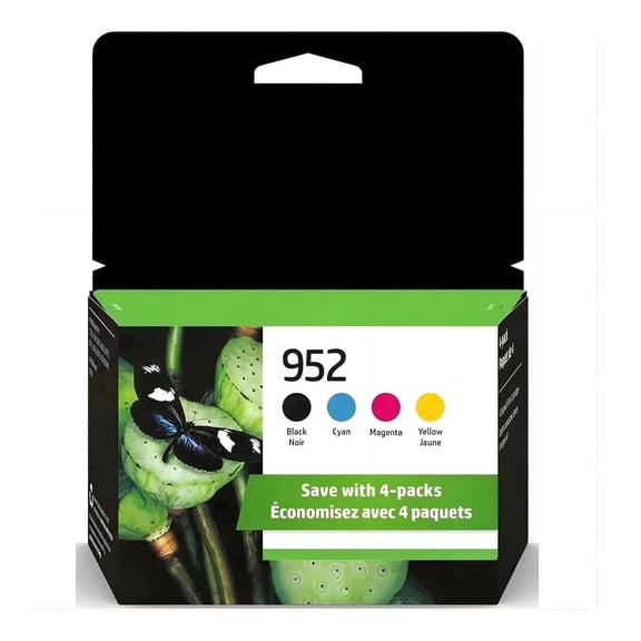 952 Ink for HP 952 Ink Cartridges Combo Pack for 952 HP Ink Cartridges Compatible for HP Printer Ink 952 (4-pack)