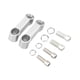 thumbnail image 5 of Extensión de espejo para motocicleta Accesorios para motocicleta Bloque de espejo Placas base Plata, 5 of 9