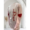 thumbnail image 3 of Love is in the Air! Hearts on the Elbows Love Down the Front Cute Long Sleeve T-Shirt, 3 of 10