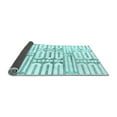thumbnail image 2 of Ahgly Company Indoor Square Solid Light Blue Modern Area Rugs, 4' Square, 2 of 4