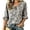 C-Grey269, variant on DHFJKG Boho Tops For Women V Neck Lace Up Floral Printed Half Sleeve T Shirts Summer Beach Vacation Clothes